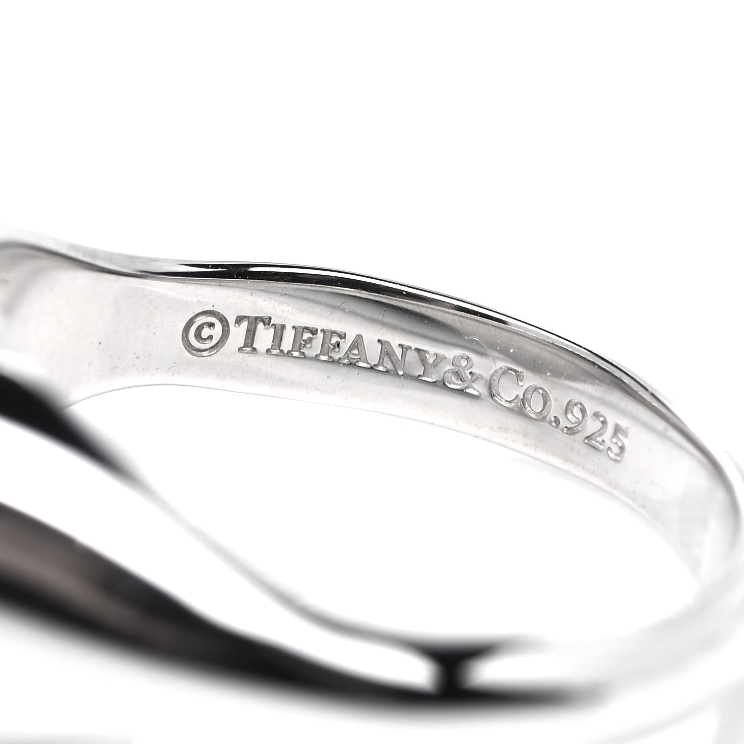 Tiffany Sterling Silver Return to Tiffany Heart Signet Ring 50 5.25 4 of 5