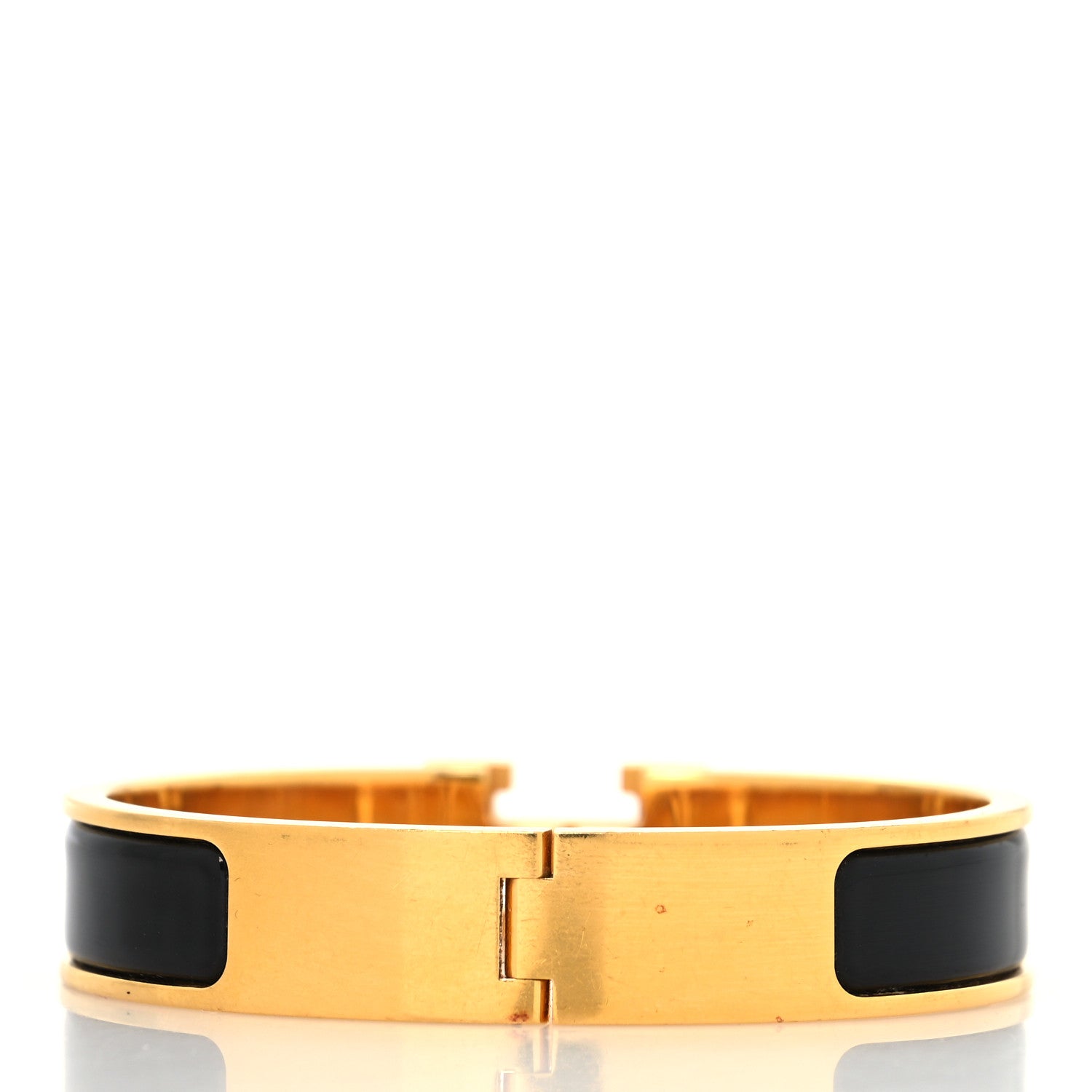 Hermes Enamel Narrow Clic Clac H Bracelet PM Black 3 of 5