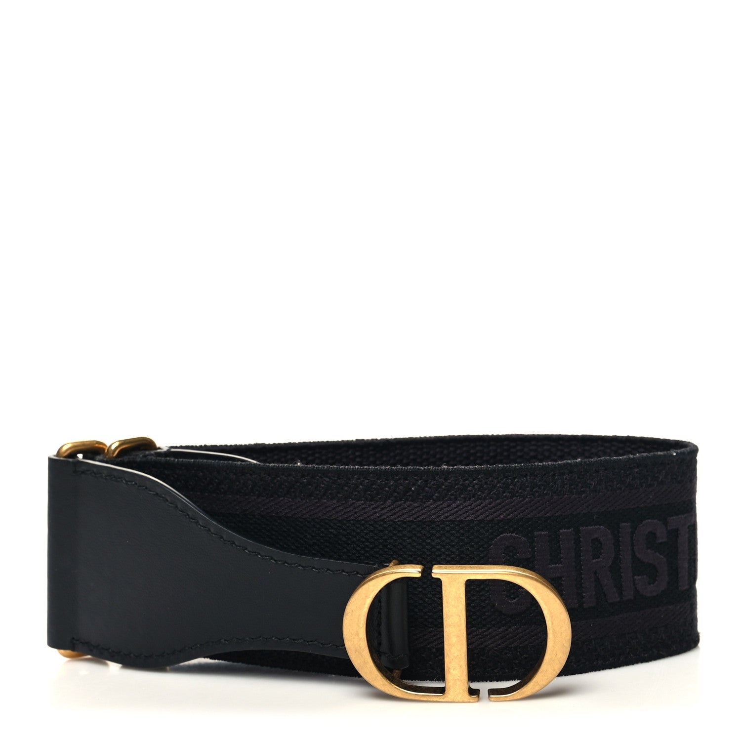 Christian Dior Canvas Embroidered Large Book Belt 75 30 Anthracite 1 of 5