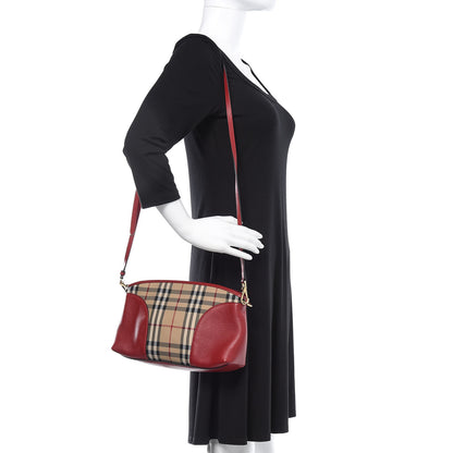 Burberry Horseferry Check Small Chichester Crossbody Clutch Bag Parade Red 1 of 12