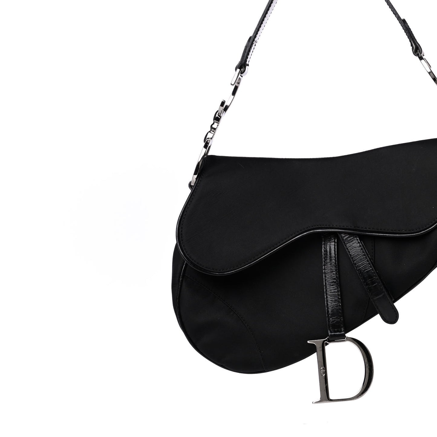 Nylon Saddle Bag Black