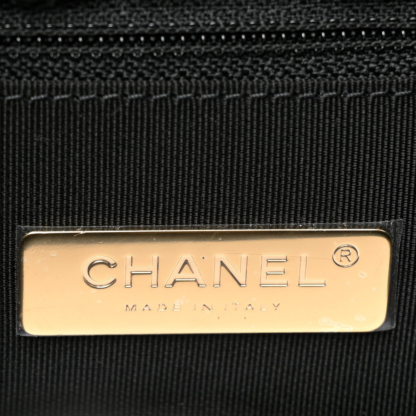 Tweed Quilted Large Chanel 19 Flap Black Navy Gold