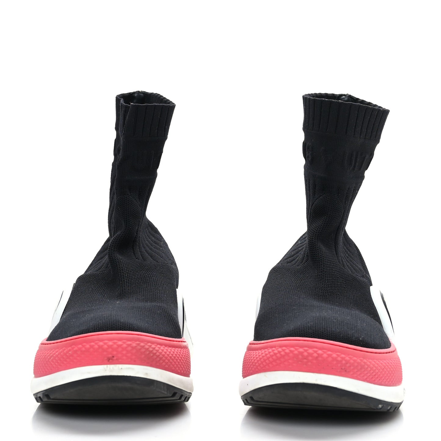 Stretch Textile LV Archlight Sneaker Boots 38.5 Fuchsia Black