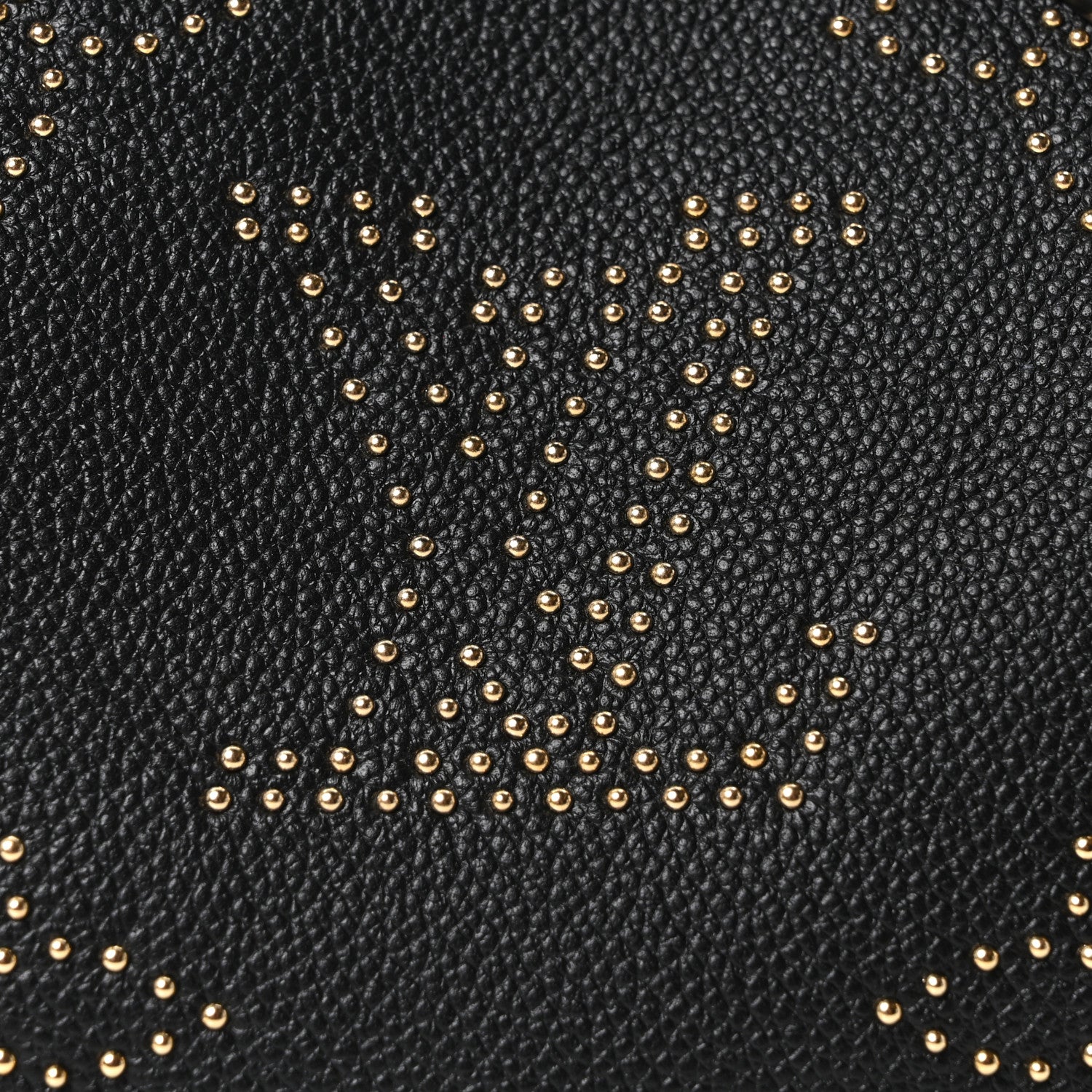 Louis Vuitton Empreinte Monogram Giant Studded Speedy Bandouliere 25 Black 7 of 9