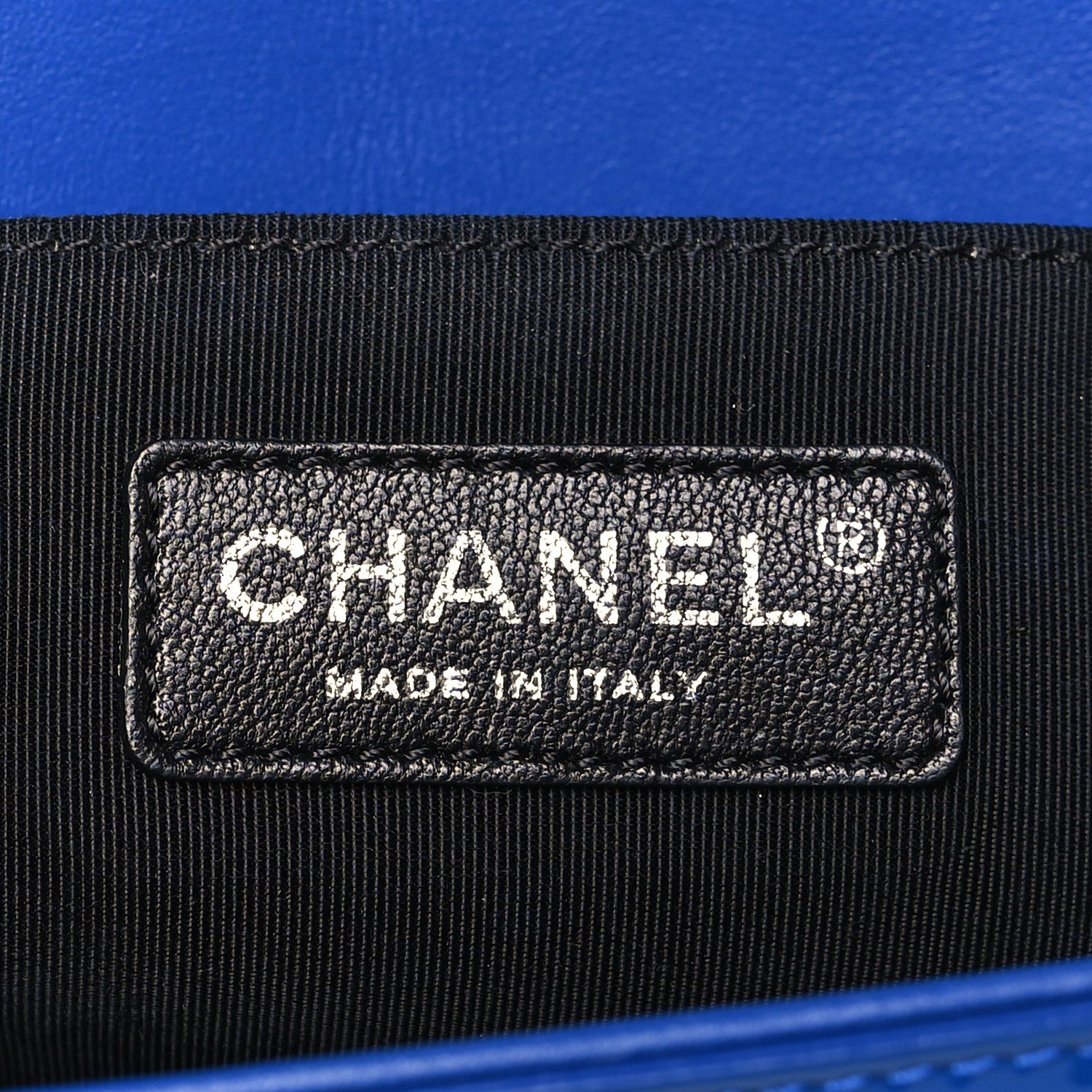 Chanel Patent Calfskin Quilted Medium Plexiglass Boy Flap Blue 6 of 11