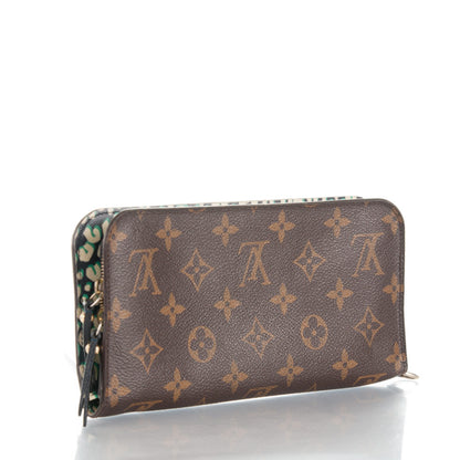 Louis Vuitton Monogram Leopard Insolite Wallet Blue Infini 3 of 9