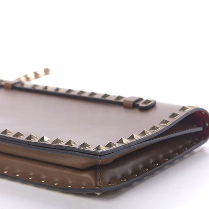 Valentino Garavani Nappa Rockstud Wristlet Clutch Taupe 8 of 11