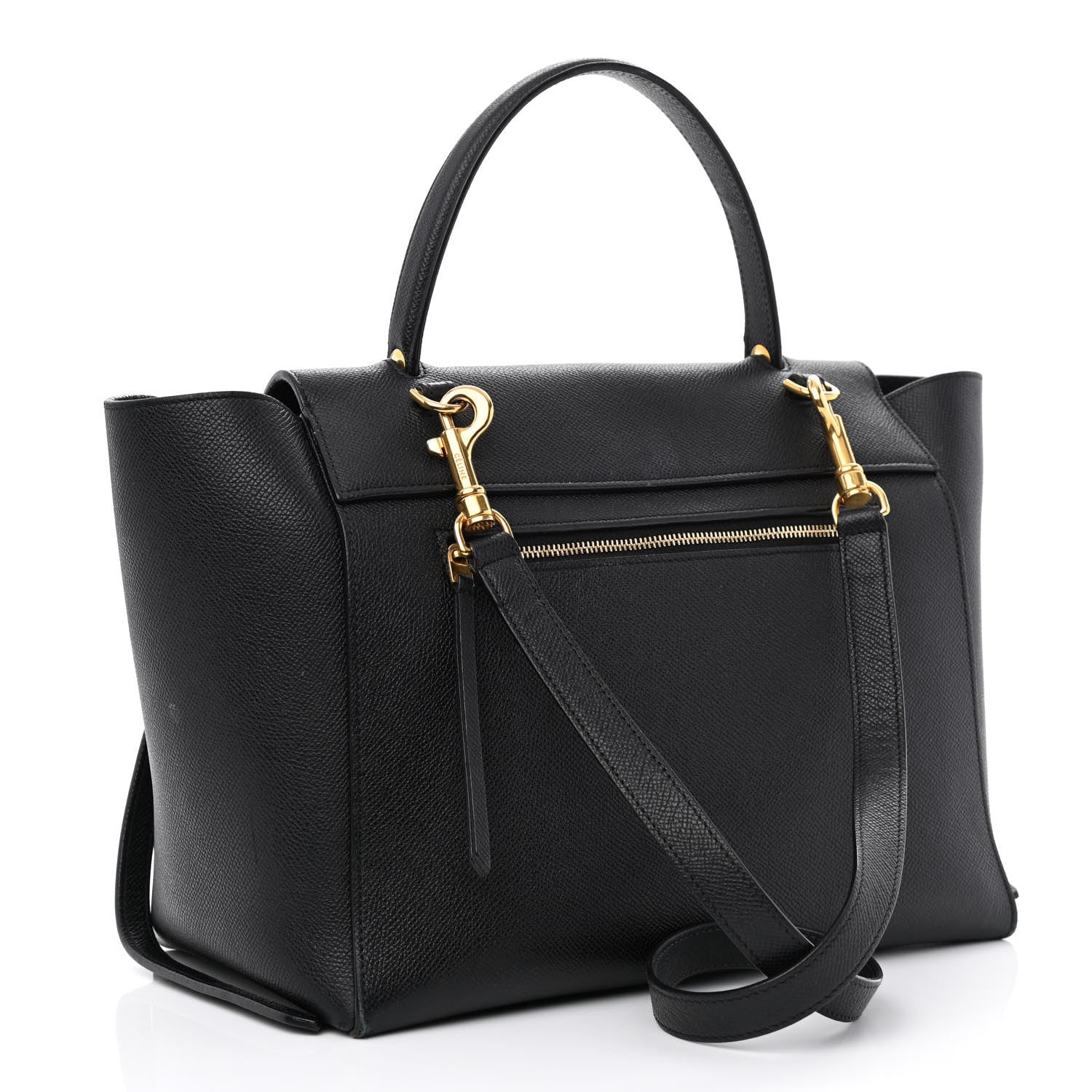 Celine Grained Calfskin Mini Belt Bag Black 2 of 15