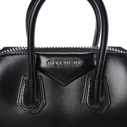 Givenchy Shiny Lord Calfskin Mini Antigona Black 8 of 10
