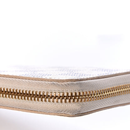 Louis Vuitton Damier Azur Clemence Wallet Rose Ballerine 8 of 10