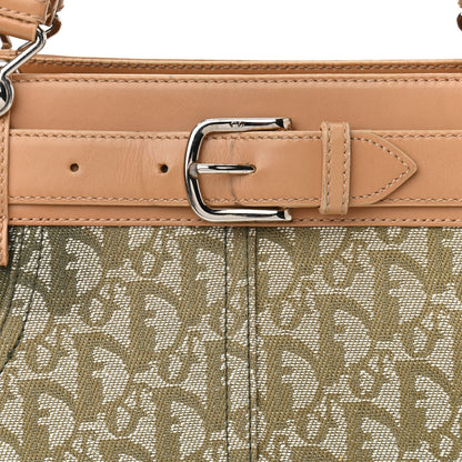 Christian Dior Calfskin Monogram Jeans Pocket Tote Green 8 of 17