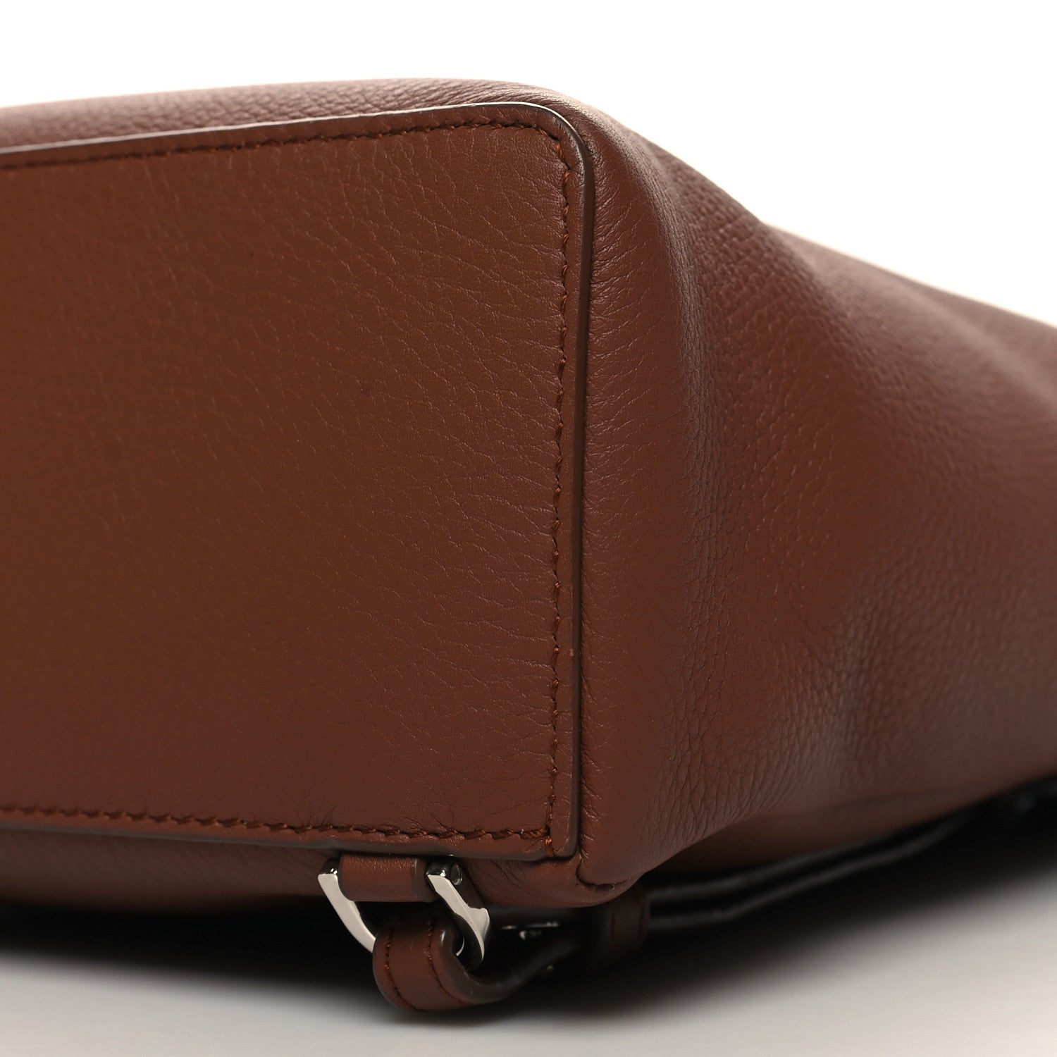 Loro Piana Grained Calfskin L23.5 Extra Pocket Backpack Kummel 9 of 9