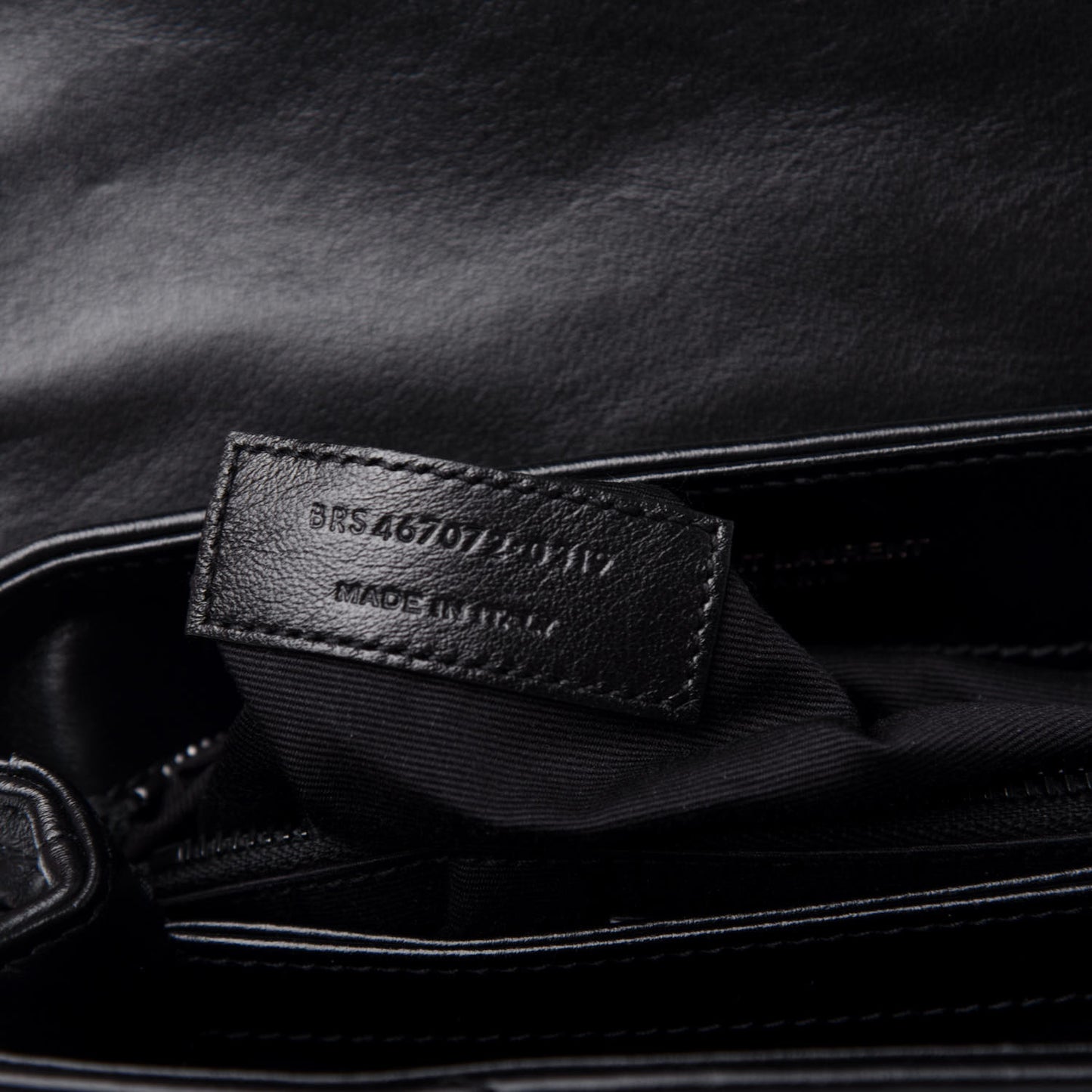 Calfskin Y Quilted Monogram Toy Loulou Crossbody Bag Black