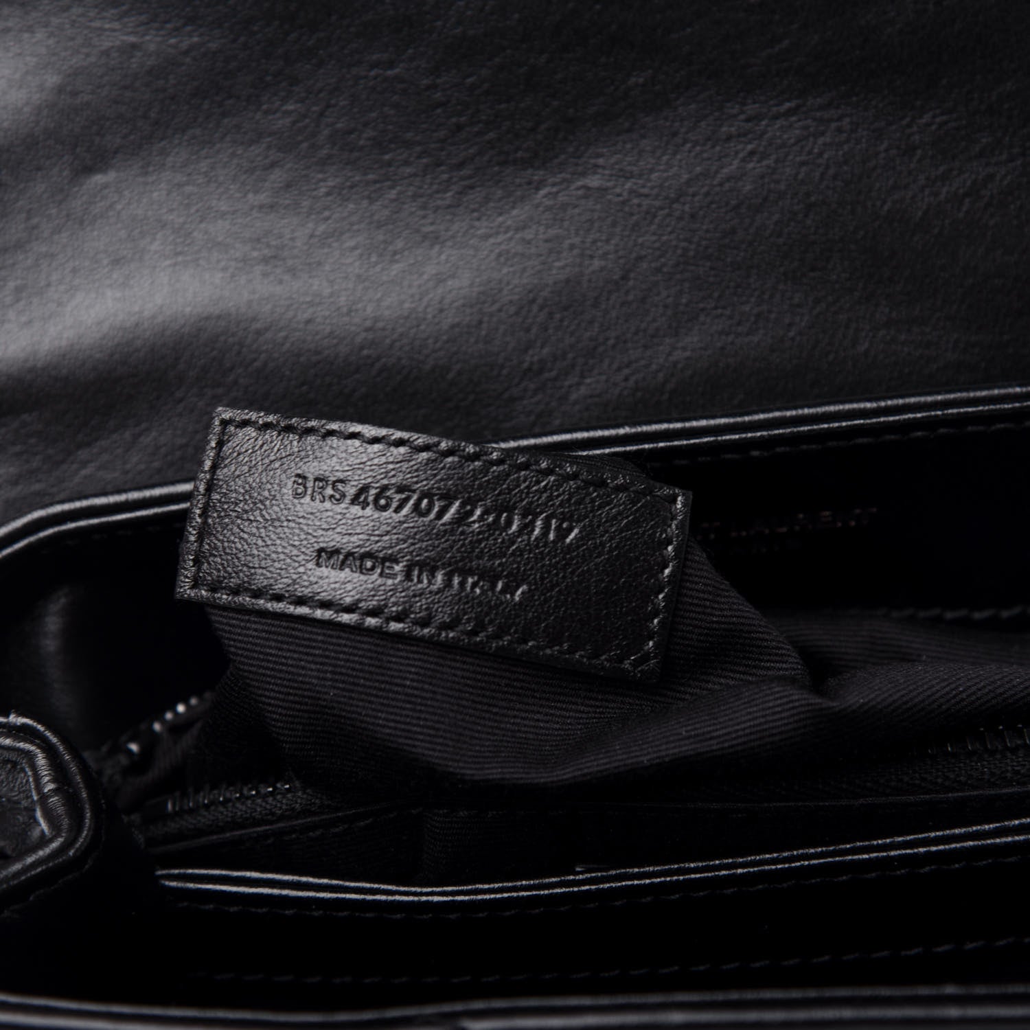 Saint Laurent Calfskin Y Quilted Monogram Toy Loulou Crossbody Bag Black 8 of 13