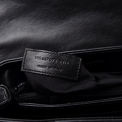 Saint Laurent Calfskin Y Quilted Monogram Toy Loulou Crossbody Bag Black 8 of 13