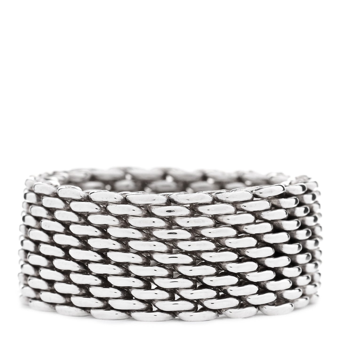 Sterling Silver Somerset Mesh Ring 56 7.5