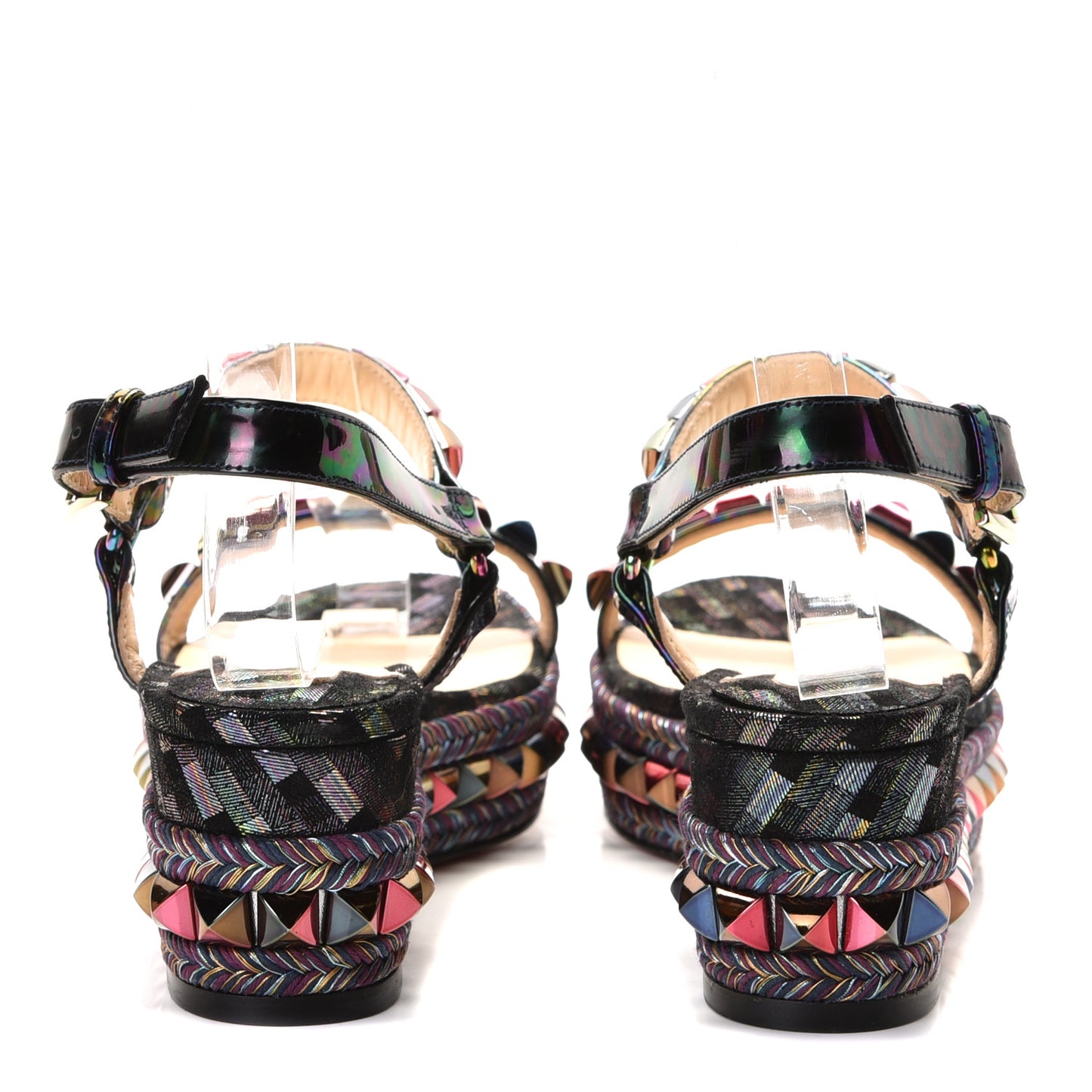 Patent Stellar Suede Cataclou 60 Platform Sandals 36 Multicolor