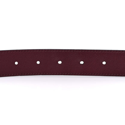 Gucci Moon Calfskin Double G 30mm Belt 95 38 Burgundy 3 of 4
