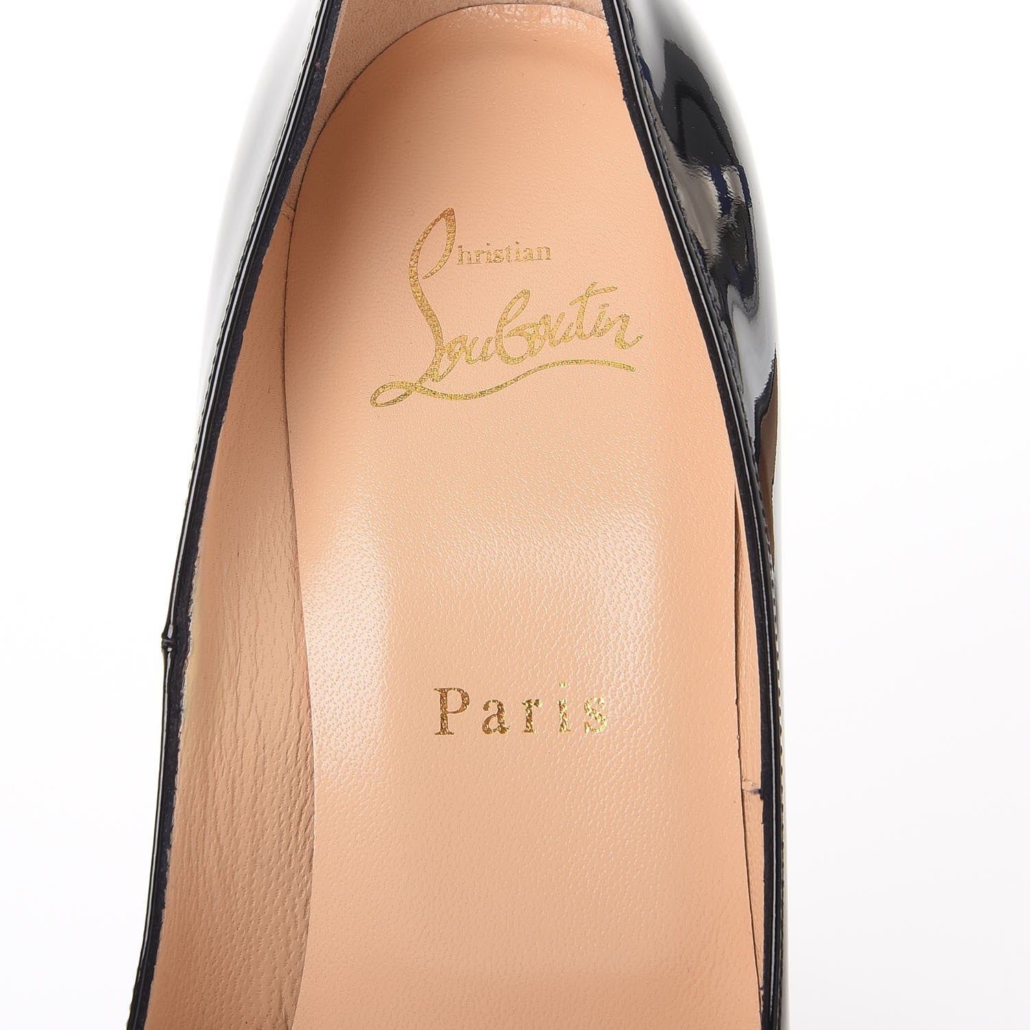 Christian Louboutin Patent New Very Prive 120 Pumps 37.5 Black Red 7 of 10