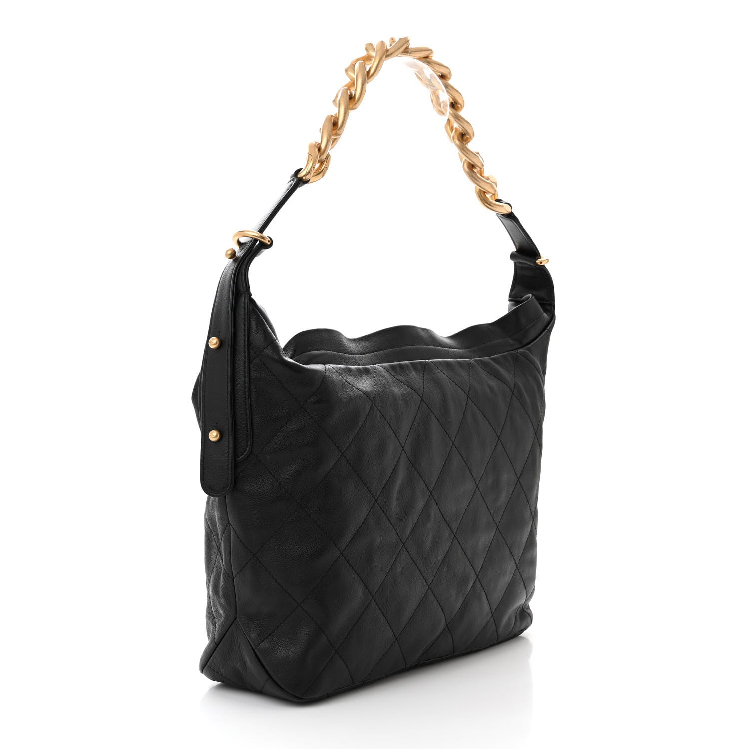 Chanel Calfskin Quilted Large Daily Hobo Black 3 of 10