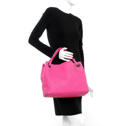 Bottega Veneta Nappa Intrecciato Medium Garda Bag Rosa Shock 2 of 12