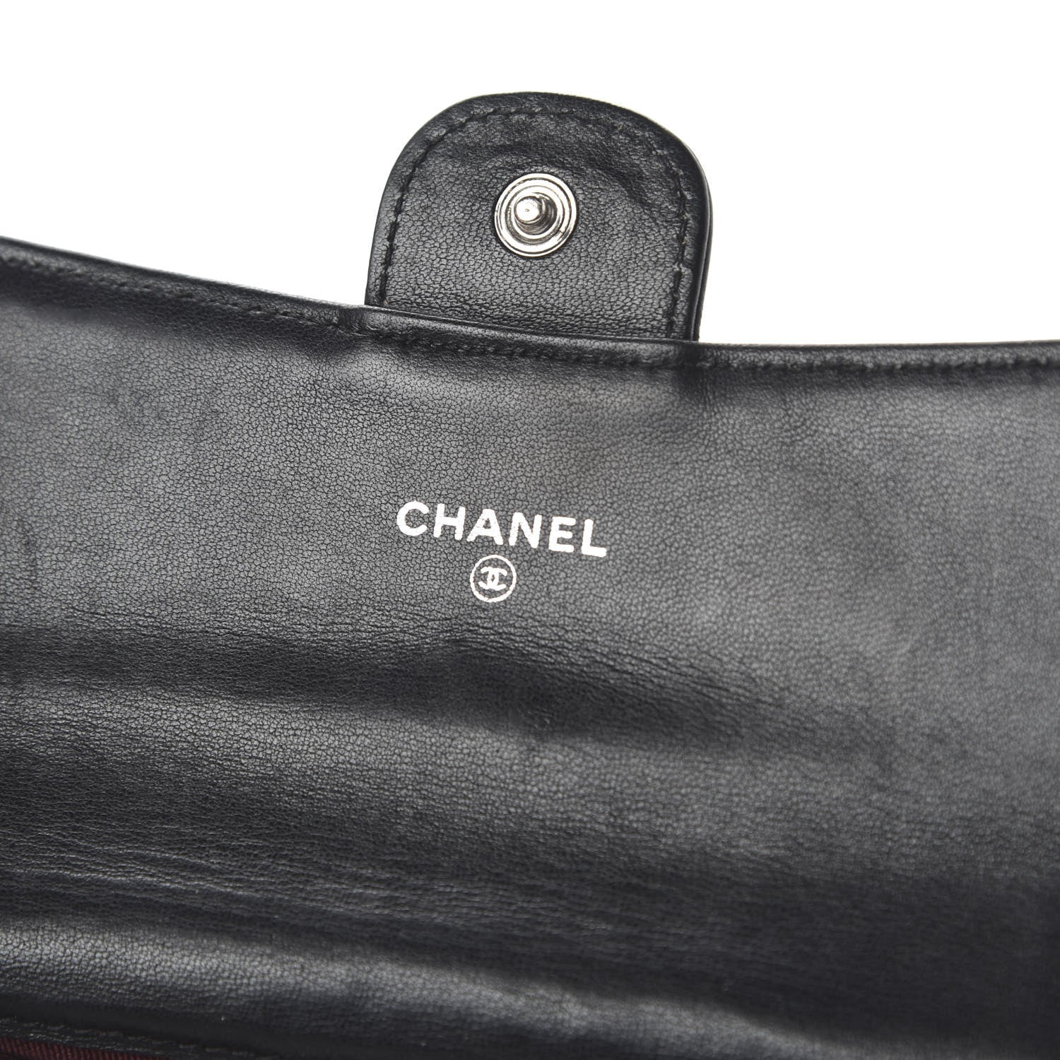Chanel Lambskin Quilted Small Flap Wallet Black 8 of 10