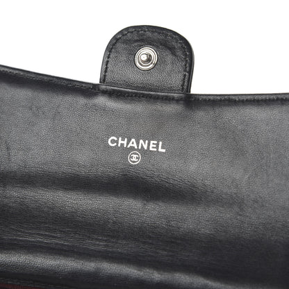 Chanel Lambskin Quilted Small Flap Wallet Black 8 of 10