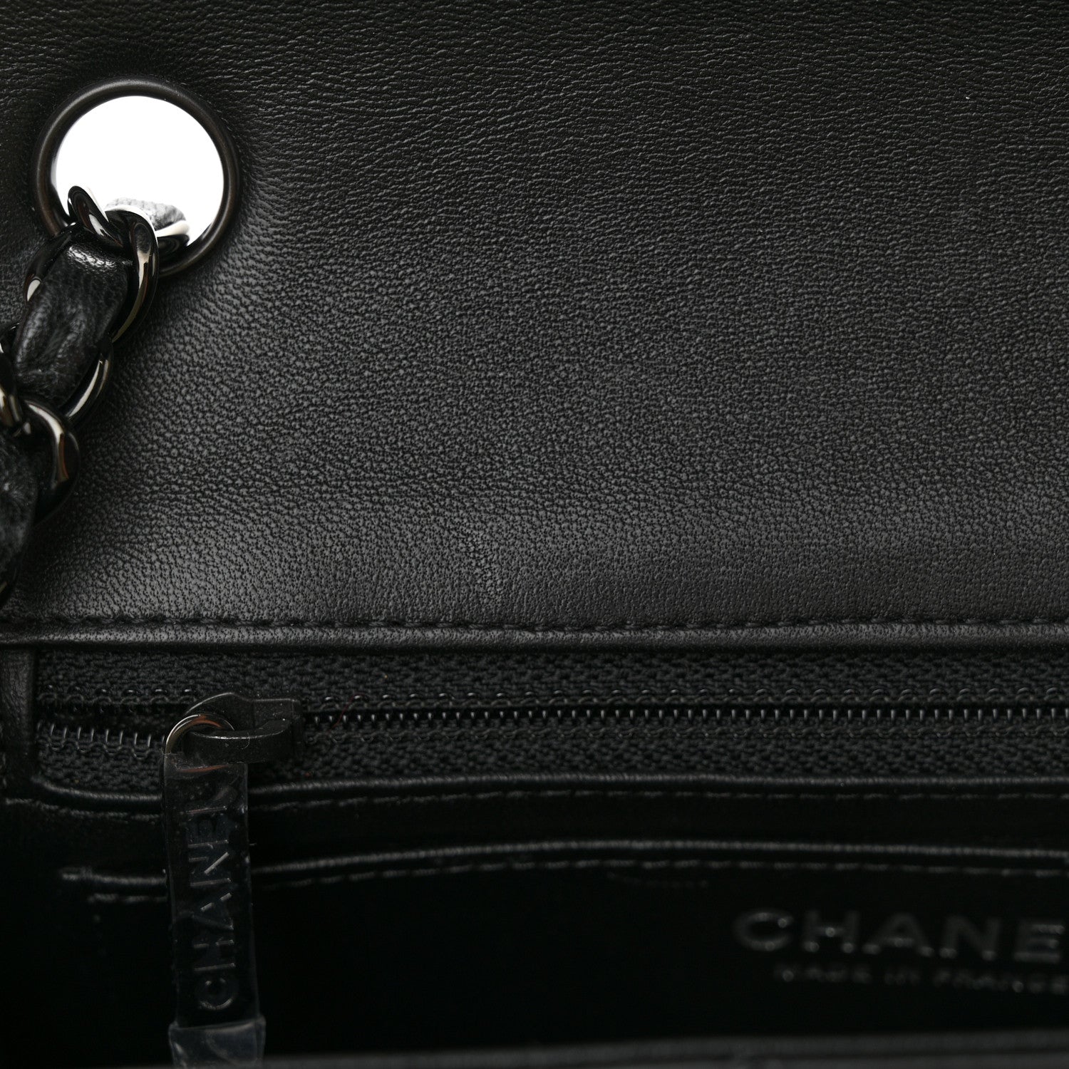 Chanel Lambskin Quilted Mini Rectangular Flap So Black 11 of 12