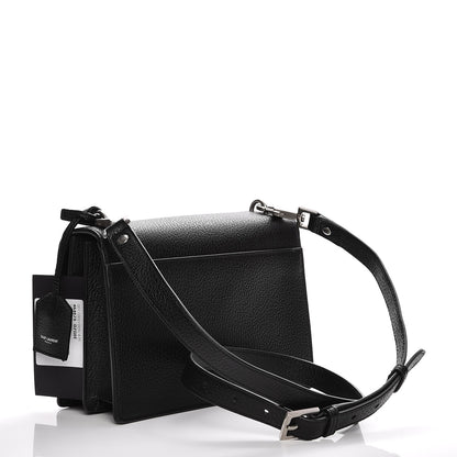 Saint Laurent Grained Calfskin Medium Monogram Sunset Black 3 of 7