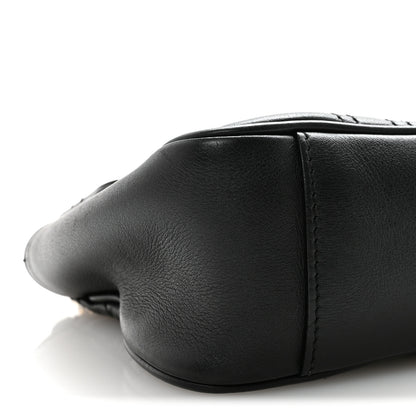 Gucci Calfskin Matelasse Small GG Marmont Shoulder Bag Black 9 of 10