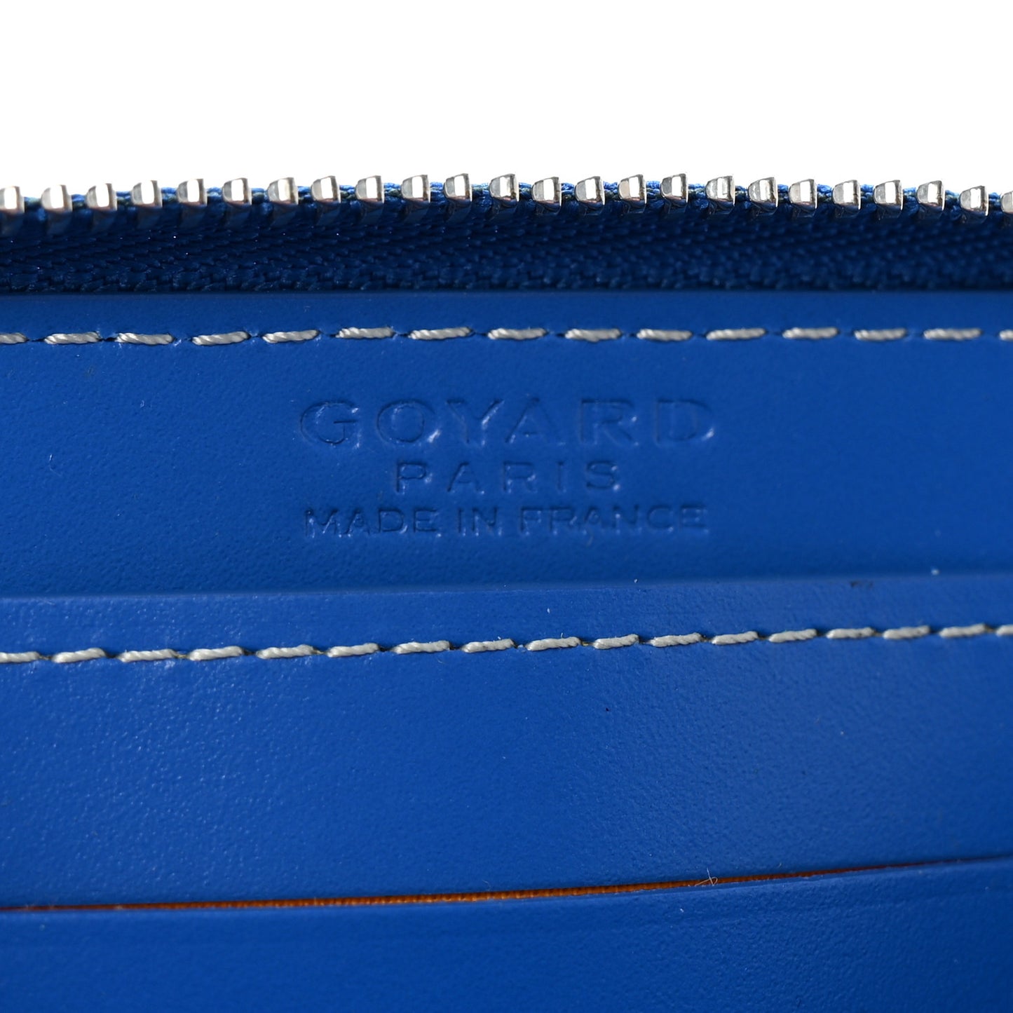 Goyardine Matignon PM Wallet Blue
