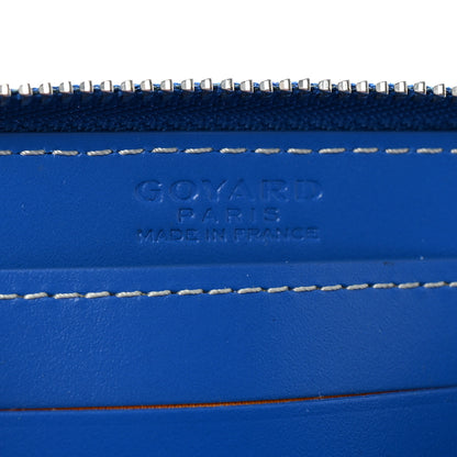 Goyard Goyardine Matignon PM Wallet Blue 6 of 7