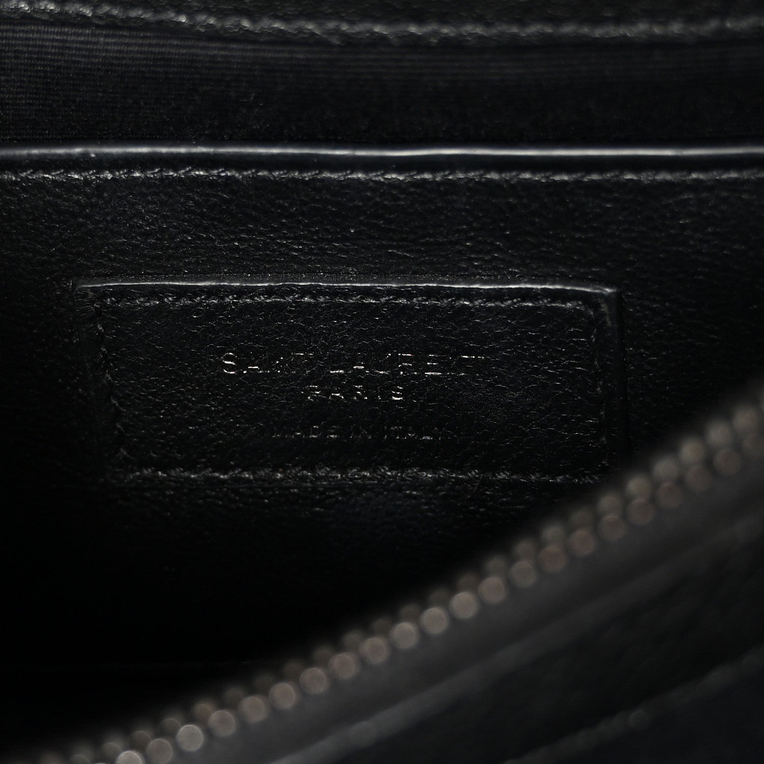 Saint Laurent Sheepskin Matelasse Chevron Monogram Medium College Bag Black 6 of 9