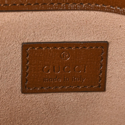 Gucci GG Supreme Monogram Small Horsebit 1955 Chain Shoulder Bag Beige Ebony Brown Sugar 6 of 10
