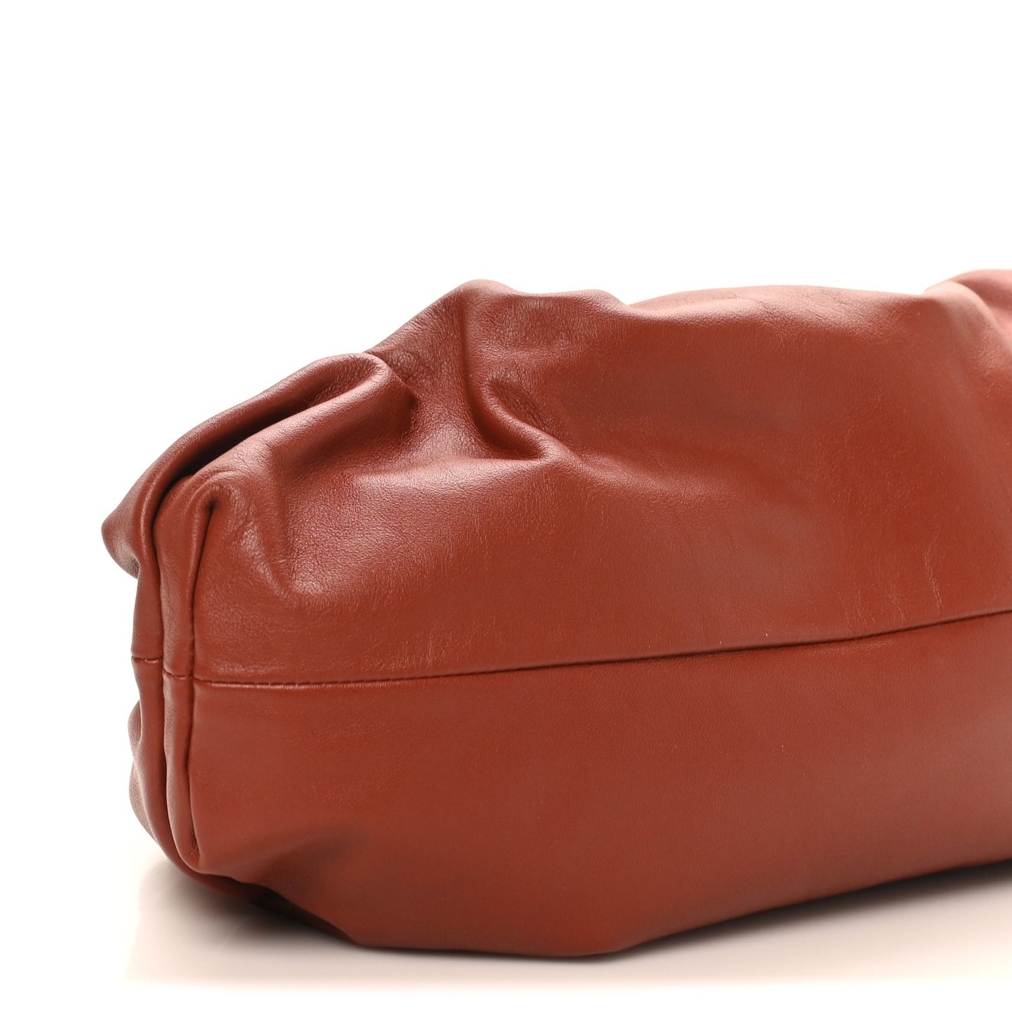 Smooth Butter Calf The Pouch Oversized Clutch Rust