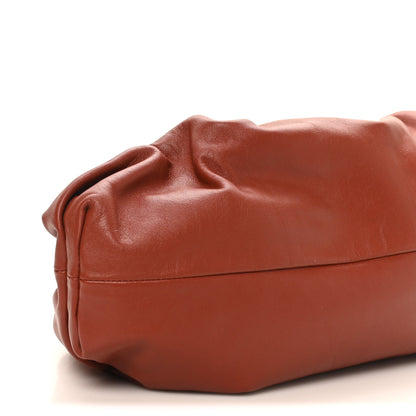 Bottega Veneta Smooth Butter Calf The Pouch Oversized Clutch Rust 9 of 10