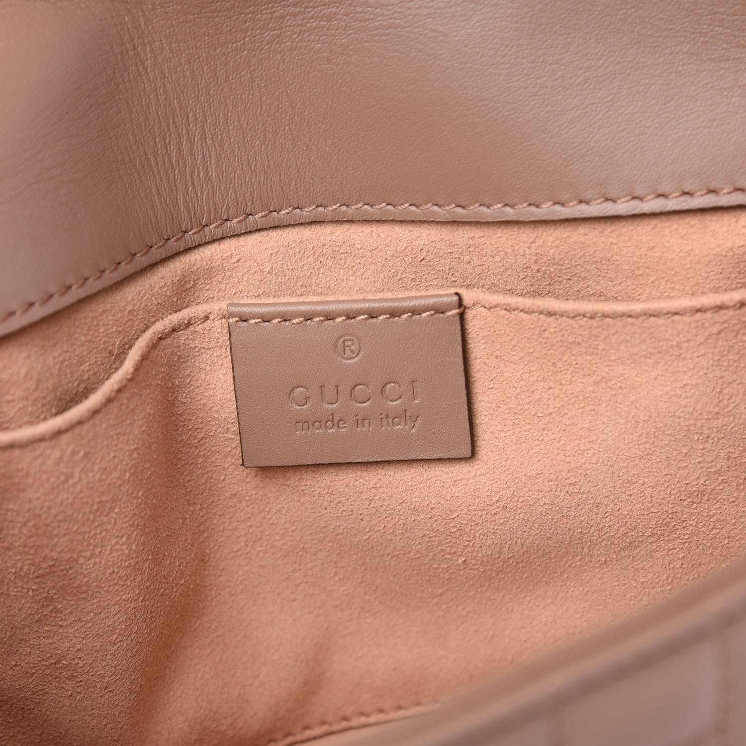 Gucci Calfskin Matelasse Studded Mini Pearly GG Marmont Shoulder Bag Porcelain Rose 6 of 12