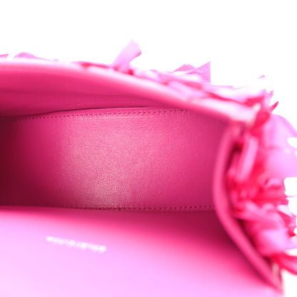 Balenciaga Satin Bow Embellished Hourglass Top Handle Bag XS Fuchsia 5 of 9