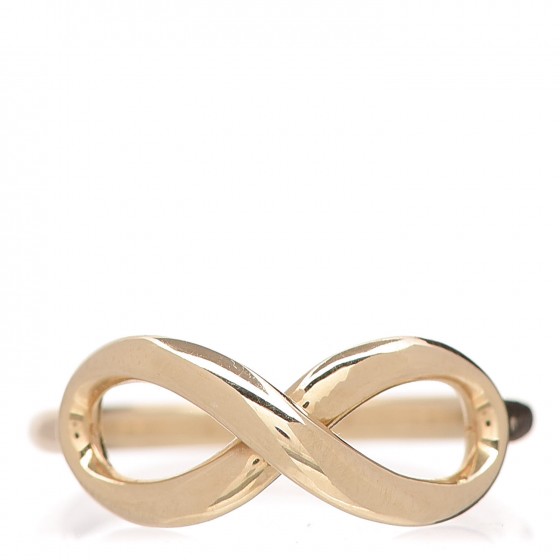 Tiffany 18K Yellow Gold Infinity Ring 54 7 1 of 5