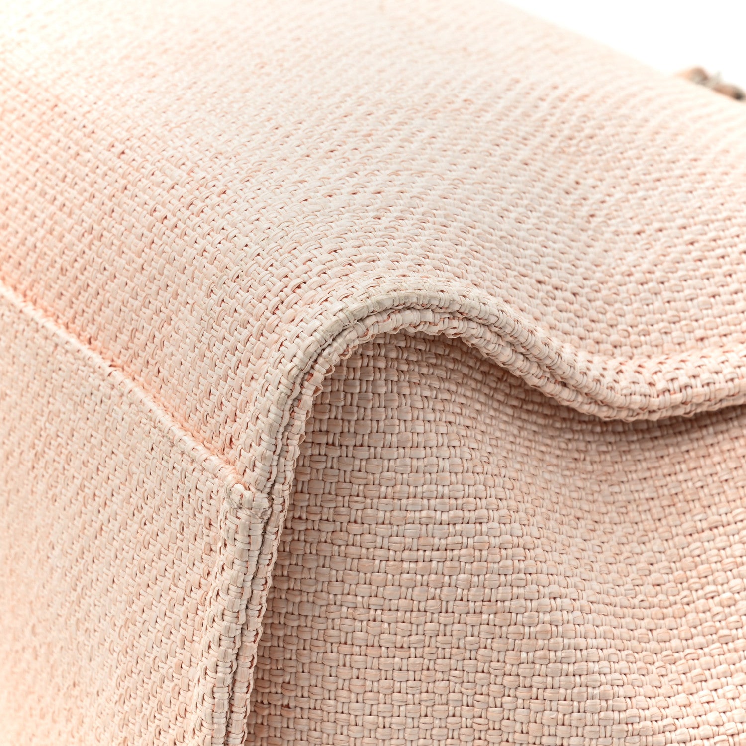 Chanel Woven Straw Raffia Medium Deauville Tote Rose Pink 19 of 19