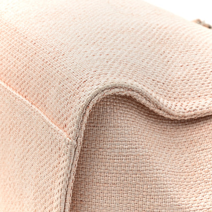 Chanel Woven Straw Raffia Medium Deauville Tote Rose Pink 19 of 19