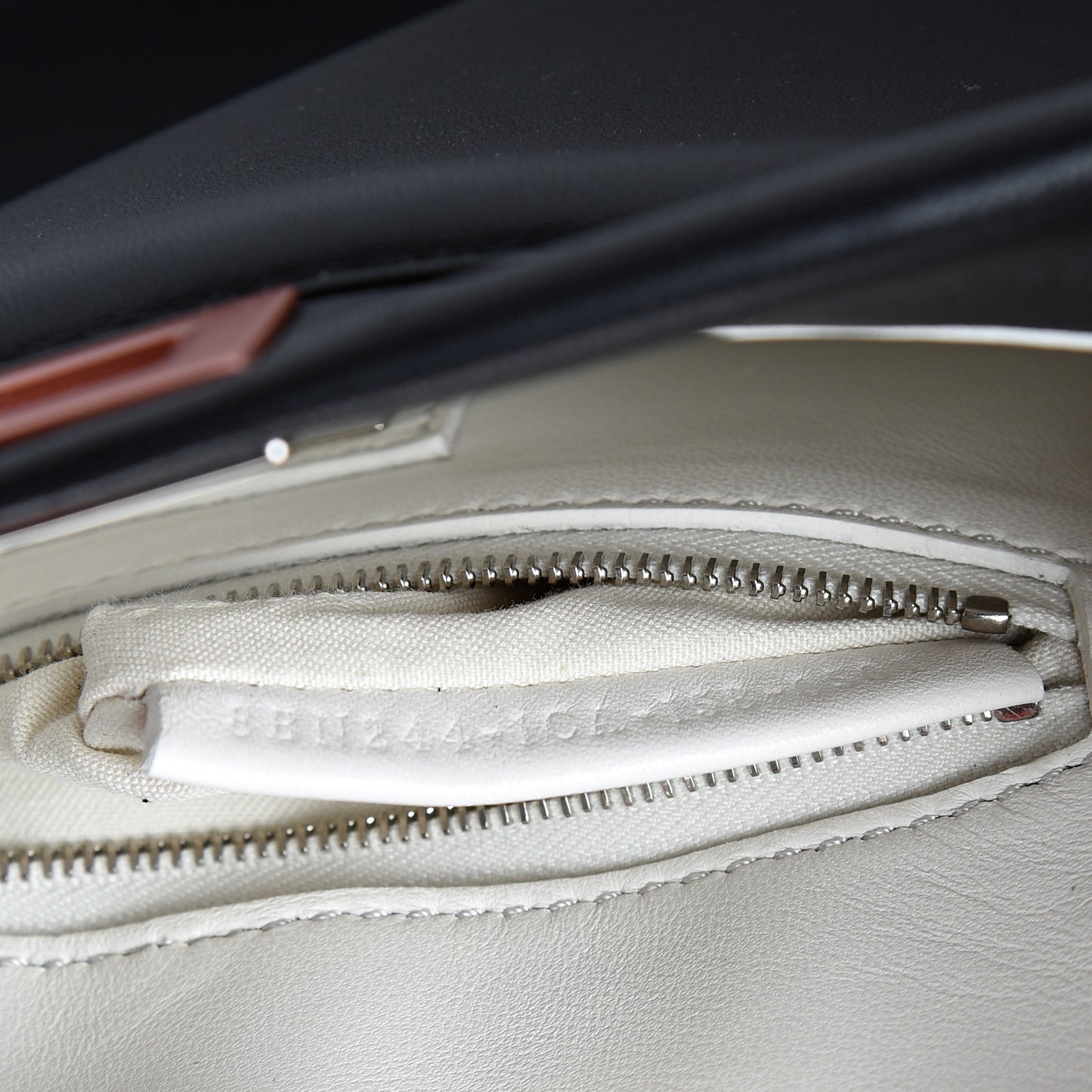 Nappa Colorblock Mini Peekaboo Iconic Satchel Black White Ecstasy