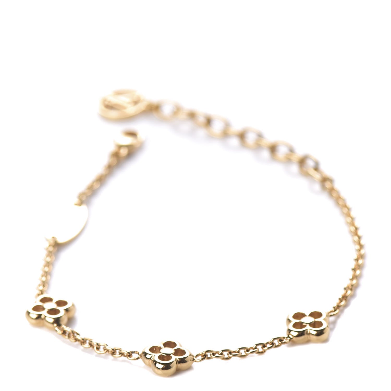 Louis Vuitton Brass Flower Full Bracelet Gold 1 of 6