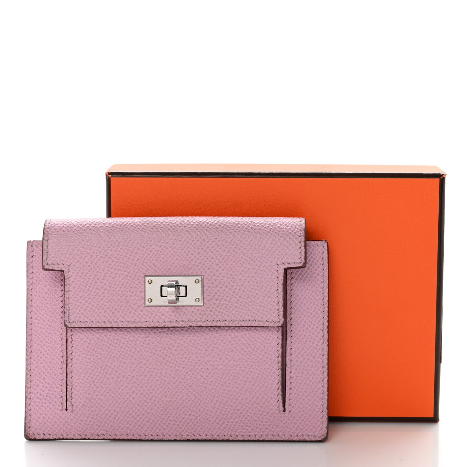 Hermes Epsom Kelly Pocket Compact Wallet Mauve Sylvestre 8 of 8