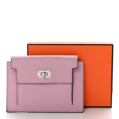 Hermes Epsom Kelly Pocket Compact Wallet Mauve Sylvestre 8 of 8