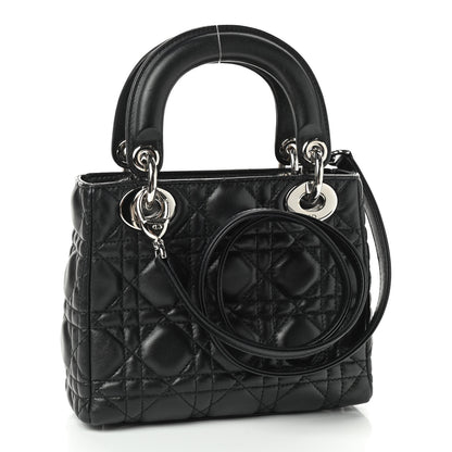 Christian Dior Lambskin Cannage Mini Lady Dior Black 3 of 8