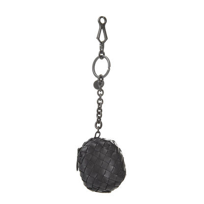 Bottega Veneta Nappa Intrecciato Coin Pouch Key Ring Tourmaline 1 of 5