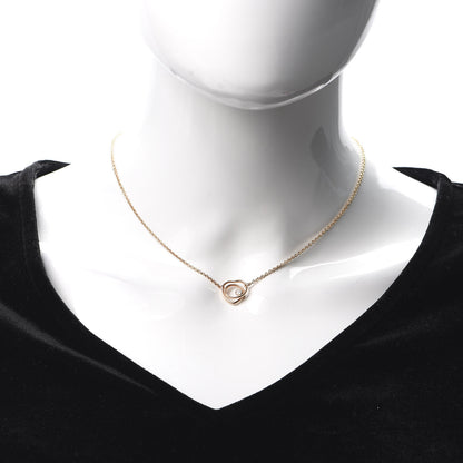 Hermes 18K Rose Gold Diamond TPM Vertige Coeur Necklace ST 2 of 7