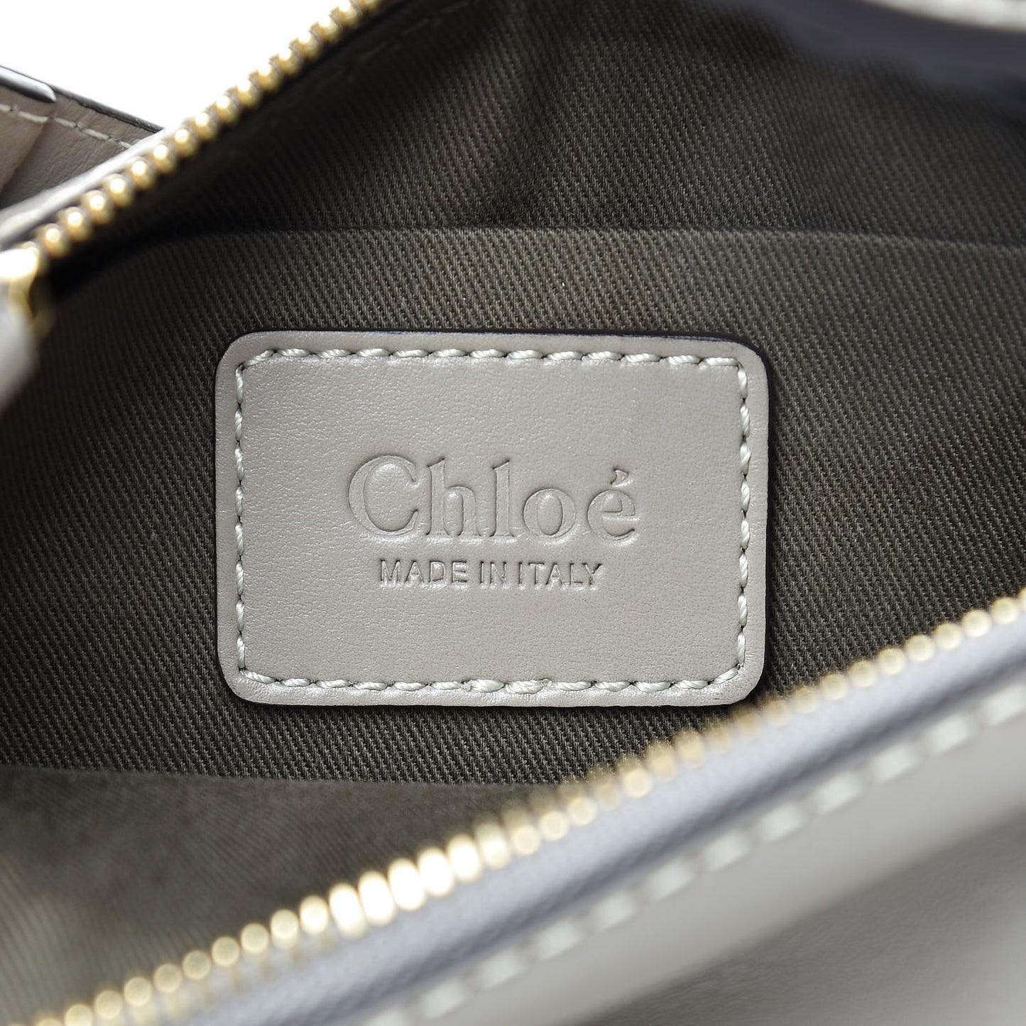 Shiny Calfskin Small Marcie Saddle Shoulder Bag Motty Grey