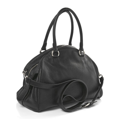 Prada Vitello Daino Bowling Bag Black 3 of 9